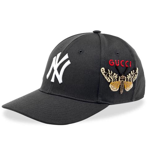 gucci hat snake black|gucci ny yankees hat.